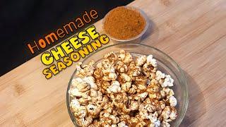 Theatre Style POPCORN CHEESE SEASONING  Recipe #thevoguetraveller #asmr #popcorn #seasoning