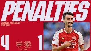 PENALTIES | Arsenal vs Manchester City (1-1, 4-1 pens) | Community Shield winners!