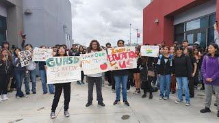 Students protest potential staff layoffs in the Grossmont Union High School District