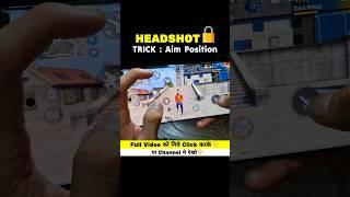 Auto Headshot Aimlock Trick  | Free Fire #shorts