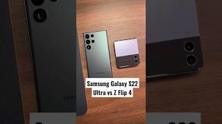 Samsung Galaxy S22 Ultra vs Galaxy Z Flip 4 Camera Comparison! #shorts #galaxys22ultra
