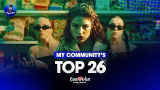 Eurovision 2025: My Community's TOP 26