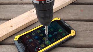 Drill Test on Conquest S6 Pro Rugged Smartphone!