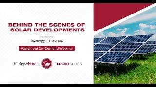 Kimley Horn Solar Series Webinar #1