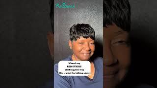 3 second you can remove it   #wigs #bigwig #bequeen #hair #pixiebob #wiginstall #hairstyle