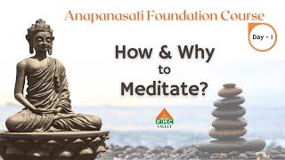 Meditation | How and Why to Meditate? | Anapanasati Meditation Foundation Course | PVI