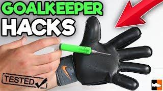 Goalkeeper Hacks Tested!!  How To Make Your Gloves Ultra-Sticky!