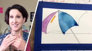 Watercolor Beach - Easy for Beginners