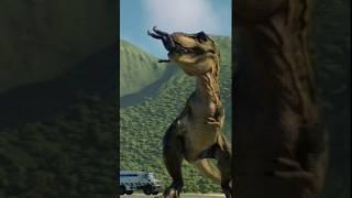 Tyrannosaur buck takes out ACU soldier! #jurassicworldevolution2 #jwe2 #jurassicworld
