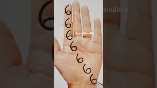 Easy Simple 66 Numbers Mehndi Design | #sunithasmehndiart #mehndidesign #shorts #trending  #viral