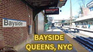 Life in Bayside Queens. New York City Walking Tour 4K