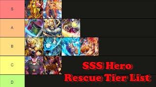 SSS HERO RESCUE TIER LIST | Dragon Ball Idle