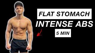 5 MIN: Express Abs Burn  | Intense Core Workout at Home | No Equipment Needed