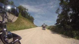 Mike and Gary ride in Wisconsin