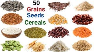 Grains Vocabulary || 50 Seeds, Grains & Cereals Name in English || learn English #grainsvocabulary