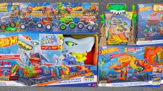 Hot Wheels Collection Unboxing Review ASMR | Hot Wheels City Ultra Shark Car Wash Playset