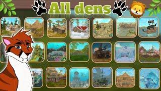 all dens all houses in wildcraft wild  world and ocean world all houses in one