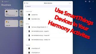 How To Control Devices Through Smartthings And Harmony