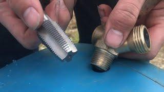 how and why to use a “TAPERED” tap (NPT thread) National Pipe Thread