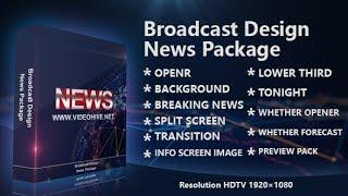 NEWS - Broadcast Design (Royalty free News Broadcast media)