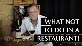 Myth - Tasting Wine, Smelling Corks, and What Not to Do in a Restaurant