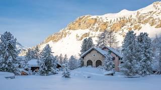 Winter in Switzerland - Fex Valley Engadin Winter Scenes