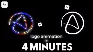 Trendy Stroke Logo Animation in After Effects | After Effects Tutorials Simple Logo Animation