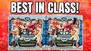 THESE ARE LOADED!!  | 2023 Bowman Chrome University Football Sapphire THREE BOX Review!