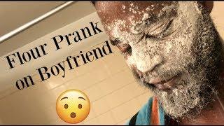Flour Prank on Boyfriend (FAIL) | Brandon and Bri