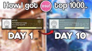 How I got 3 digit on osu!