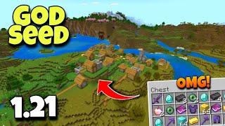 (God Seed) For Minecraft 1.21 Bedrock And Pocket Edition | Seed Minecraft 1.21 | Minecraft Seeds