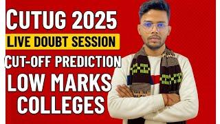 CUET UG 2025 LIVE //cut off prediction, doubt sessions, low marks universities,best preference list