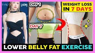 LOSE LOWER BELLY FAT IN 7 DAYS CHALLENGE | BURN LOWER BELLY FAT HOME WORKOUT IN 1 WEEK