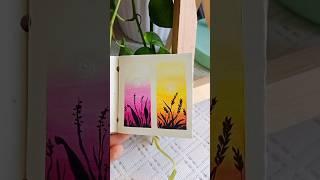 Easy sunset drawing #art #painting #shortviral