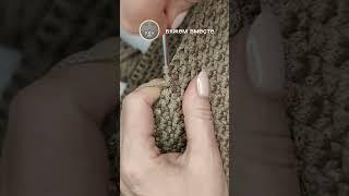 Плотный узор для сумки или корзины крючком