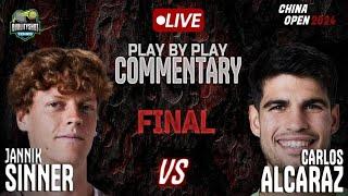 SINNER vs ALCARAZ | ATP China Open 2024 Final | LIVE Tennis Play-by-Play Stream