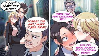 [Manga Dub] I helped a blonde beauty and got fired. But her true identity was...