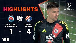 SK Slovan Bratislava vs. Dinamo Zagreb - Game Highlights | UEFA Champions League 2024/25 | ViX