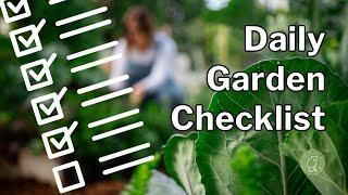 10 Habits for A Successful Garden