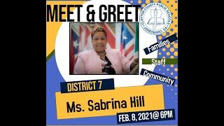 CCPS Board of Education Meet and Greet -  Ms. Sabrina Hill (District 7)