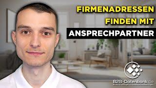 Firmenadressen mit Ansprechpartner finden