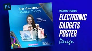 Electronic Gadgets Offer Poster Design for Beginners | Photoshop