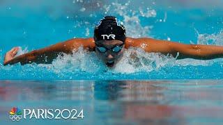 Torri Huske nearly sets world record in 100m butterfly at Pro Swim Series San Antonio | NBC Sports