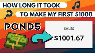 How Long It Took to Make My First $1000 on Pond5? | Selling Royalty Free Music