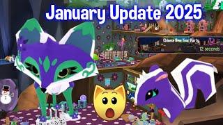 HUGE JANUARY UPDATE 2025 IS HERE | FOX DEN FROLICKING FOXES PET SKUNKS | Animal Jam Sneak Peek