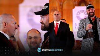 Oleksandr Usyk & Tyson Fury FACE-OFF ahead of rematch  #UsykFury2