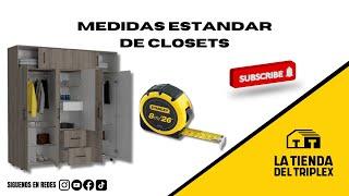 Medidas estándar para closet