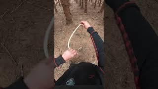 Fast knot , perfection loop #skills #knots #survival #outdoors #rescue