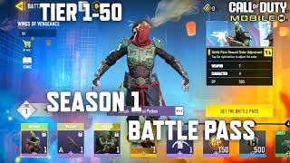 *NEW* Season 1 Battle Pass Tier 1-50 in COD Mobile! All BP Rewards + Gameplay! Season 1 CODM Leaks