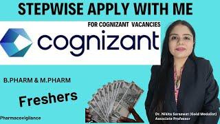 Pharma Fresher Jobs in Cognizant | Pharmacovigilance Jobs | Cognizant Hiring 2024, 2025 for Pharmacy